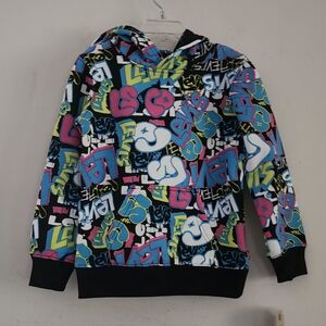 Levi’s "Jam On It " AOP Pullover Hoodie Size 3–4 Years